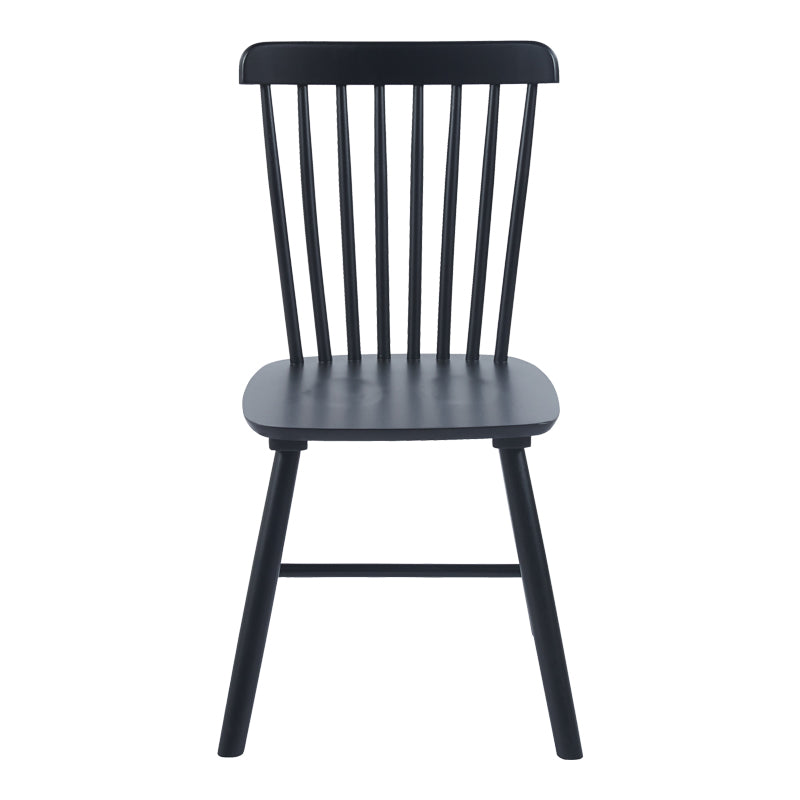 Καρέκλα Bristol Rubberwood σε Μαύρη Απόχρωση 45x51x86