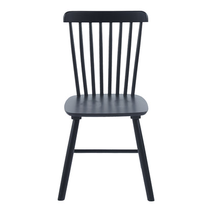 Καρέκλα Bristol Rubberwood σε Μαύρη Απόχρωση 45x51x86