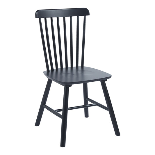 Καρέκλα Bristol Rubberwood σε Μαύρη Απόχρωση 45x51x86