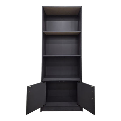 Βιβλιοθήκη Tekaro σε Ανθρακί Απόχρωση 60x29x166