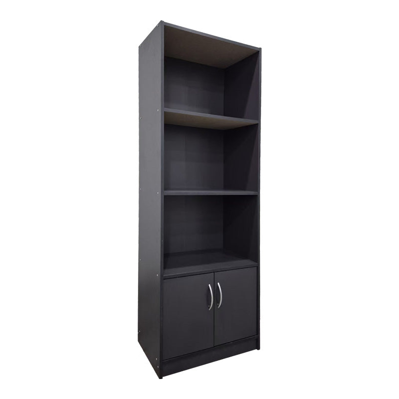 Βιβλιοθήκη Tekaro σε Ανθρακί Απόχρωση 60x29x166