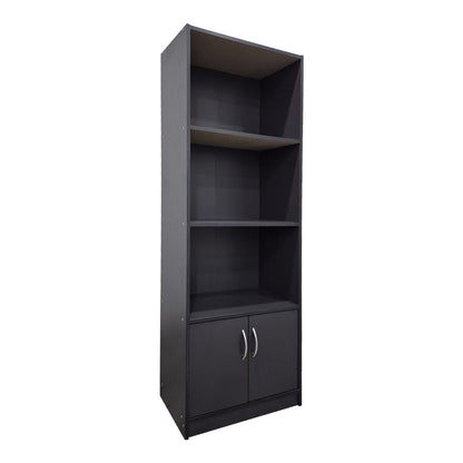 Βιβλιοθήκη Tekaro σε Ανθρακί Απόχρωση 60x29x166