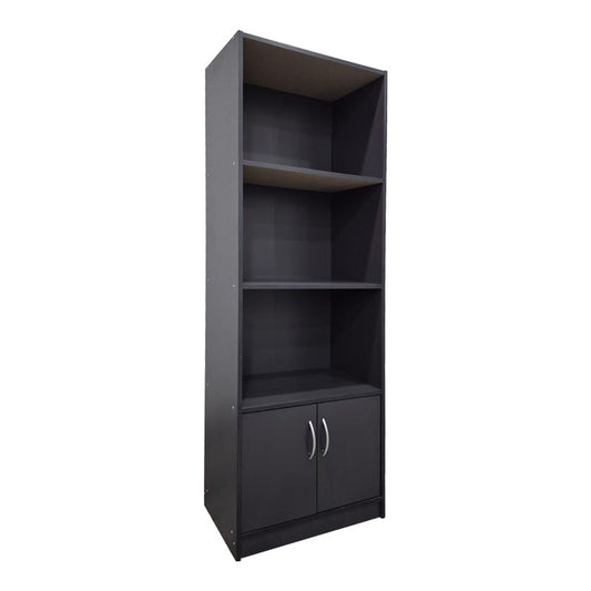 Βιβλιοθήκη Tekaro σε Ανθρακί Απόχρωση 60x29x166