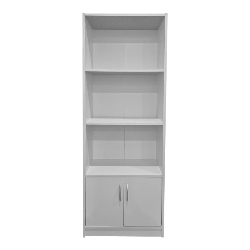 Βιβλιοθήκη Tekaro σε Λευκή Απόχρωση 60x29x166