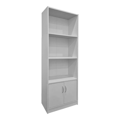 Βιβλιοθήκη Tekaro σε Λευκή Απόχρωση 60x29x166