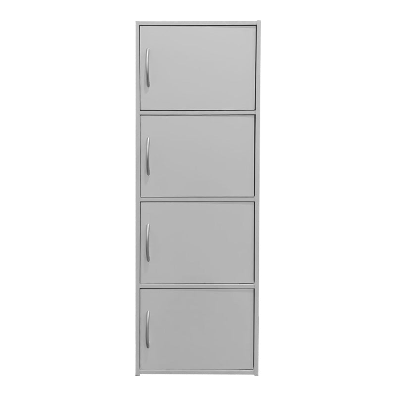 Ντουλάπι-Στήλη Gabino I σε Λευκή Απόχρωση 40x34.5x120
