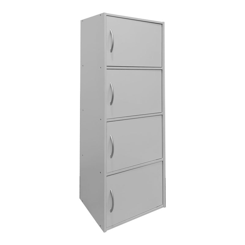 Ντουλάπι-Στήλη Gabino I σε Λευκή Απόχρωση 40x34.5x120