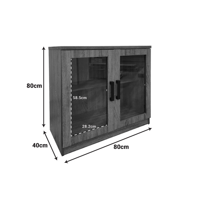Παπουτσοθήκη-Ντουλάπι Sapato σε Oak Απόχρωση 80x40x80