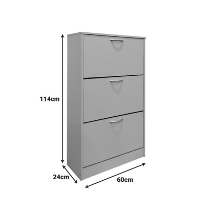 Παπουτσοθήκη Savaz σε Oak-Ανθρακί Απόχρωση 60x24x114