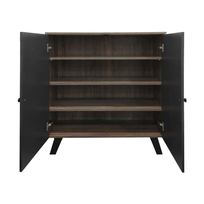 Παπουτσοθήκη-Ντουλάπι Cathi σε Oak - Anthracite Απόχρωση 80x34x95