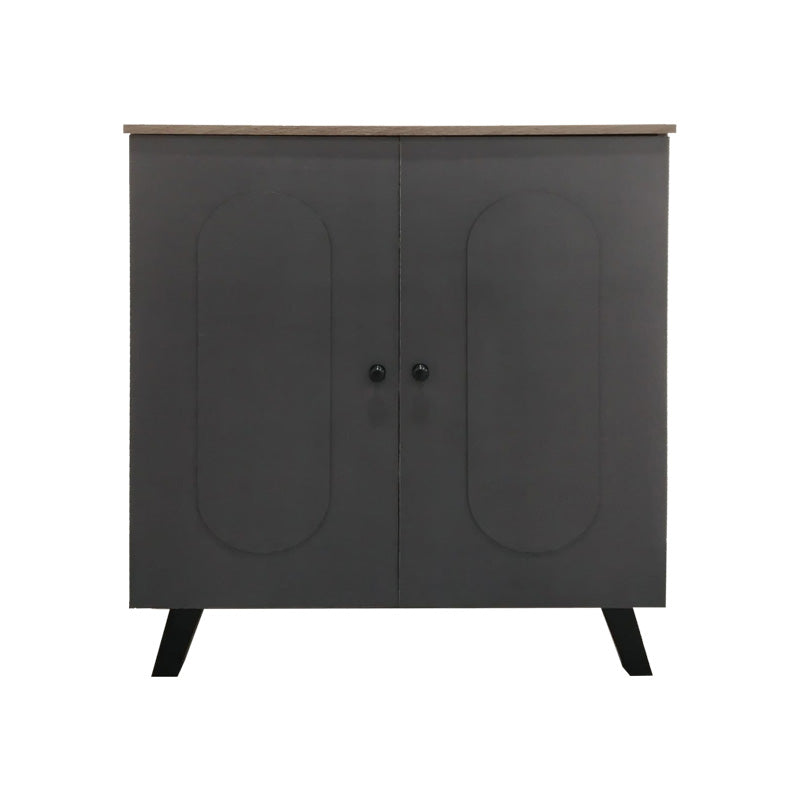 Παπουτσοθήκη-Ντουλάπι Cathi σε Oak - Anthracite Απόχρωση 80x34x95