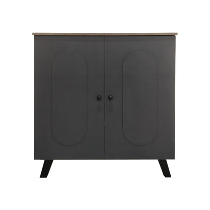 Παπουτσοθήκη-Ντουλάπι Cathi σε Oak - Anthracite Απόχρωση 80x34x95