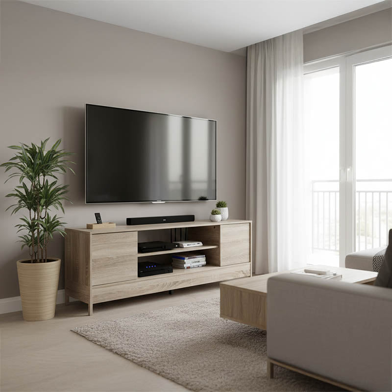 Έπιπλο Τηλεόρασης Sasa σε Sonoma Απόχρωση 120x35x41.5