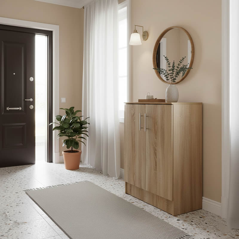 Παπουτσοθήκη-Ντουλάπι Souken 6 Ζευγών σε Sonoma Απόχρωση 60x40x80