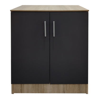 Παπουτσοθήκη-Ντουλάπι Souken 6 Ζευγών σε Sonoma-Ανθρακί Απόχρωση 60x40x80