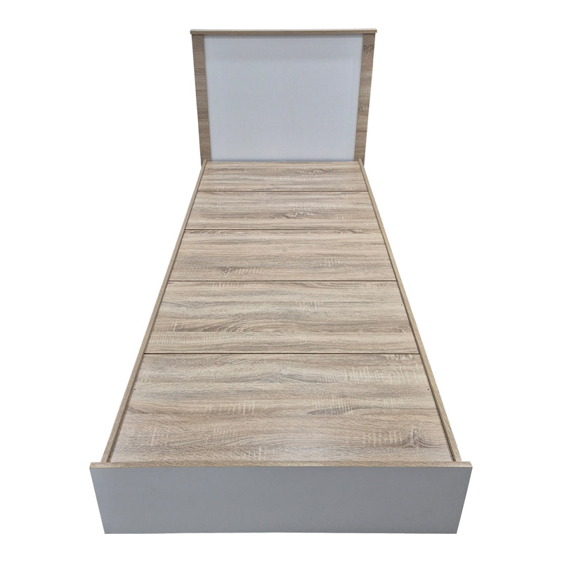 Κρεβάτι Athos σε Sonoma-Λευκό Απόχρωση 90x190εκ