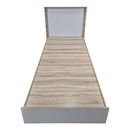 Κρεβάτι Athos σε Sonoma-Λευκό Απόχρωση 90x190εκ