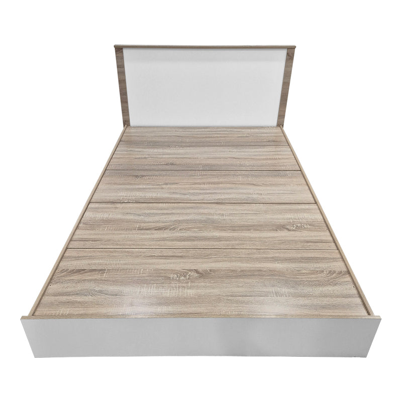 Κρεβάτι Athos σε Sonoma-Λευκή Απόχρωση 140x200εκ