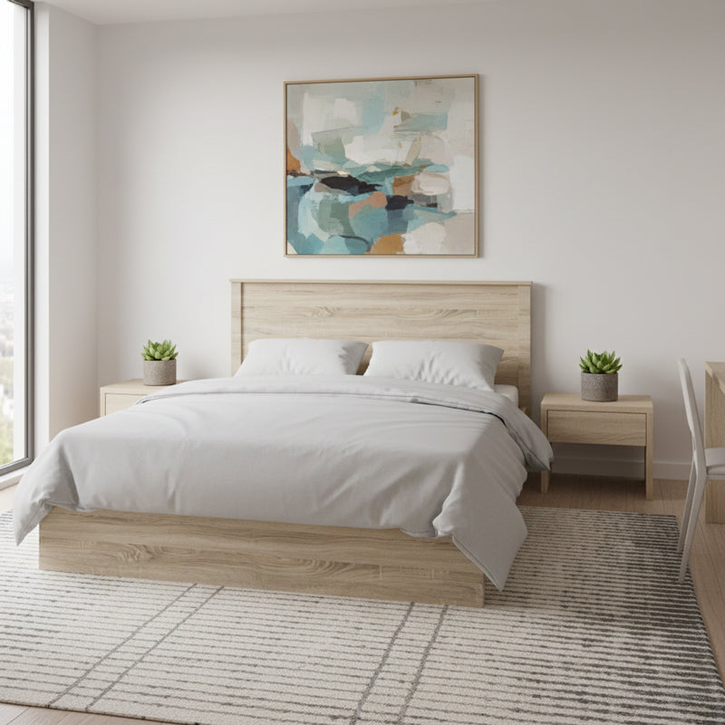 Κρεβάτι Athos σε Sonoma Απόχρωση 160x200εκ