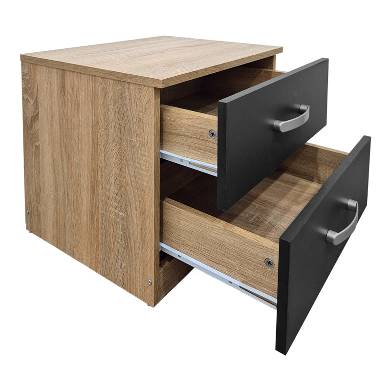 Κομοδίνο Athos σε Sonoma-Ανθρακί Απόχρωση 48x40x41.5