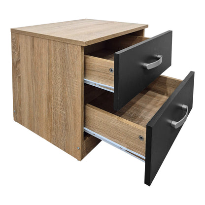 Κομοδίνο Athos σε Sonoma-Ανθρακί Απόχρωση 48x40x41.5