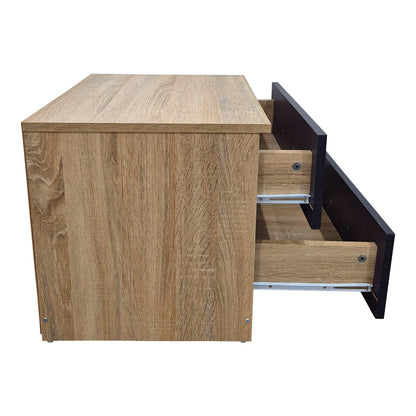 Κομοδίνο Athos σε Sonoma-Ανθρακί Απόχρωση 48x40x41.5