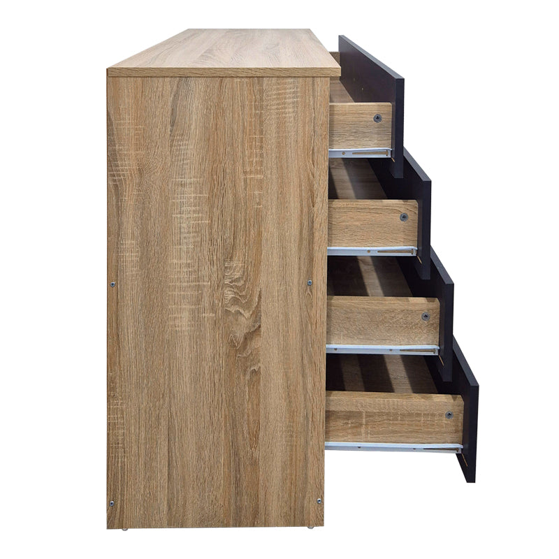 Συρταριέρα Athos σε Sonoma-Ανθρακί Απόχρωση 80x40x79