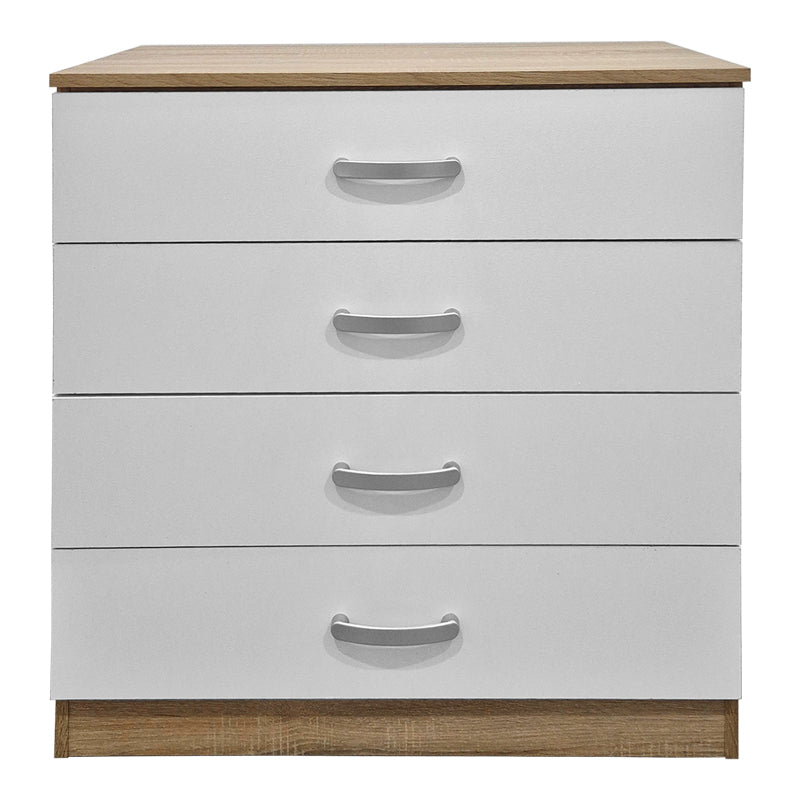 Συρταριέρα Athos σε Sonoma-Λευκή Απόχρωση 80x40x79