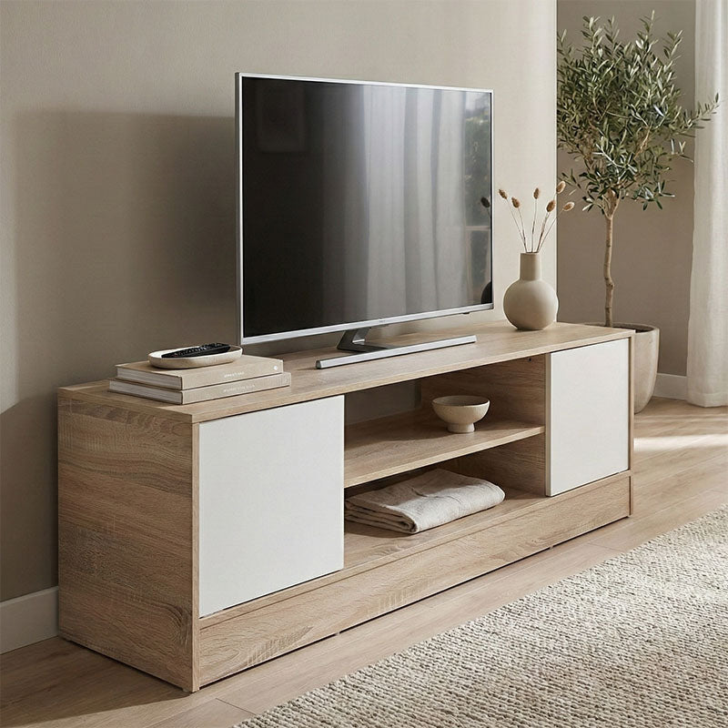 Έπιπλο Τηλεόρασης Sasa Sonoma-Λευκό 120x35x41.5