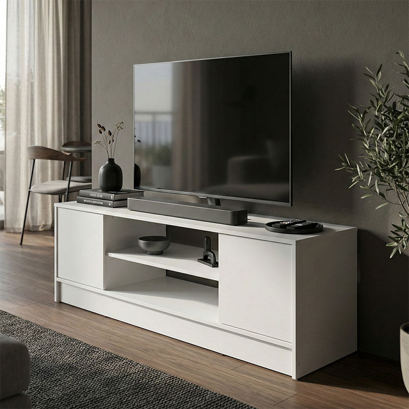 Έπιπλο Τηλεόρασης Sasa Λευκό 120x35x41.5