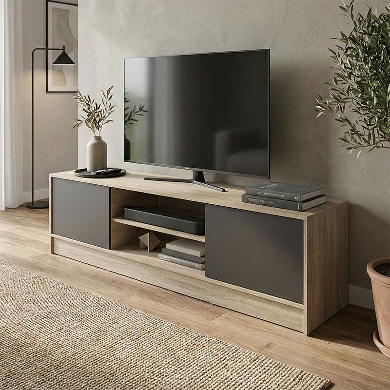 Έπιπλο Τηλεόρασης Sasa Sonoma-Ανθρακί 150x35x41.5