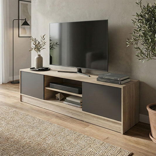 Έπιπλο Τηλεόρασης Sasa Sonoma-Ανθρακί 150x35x41.5