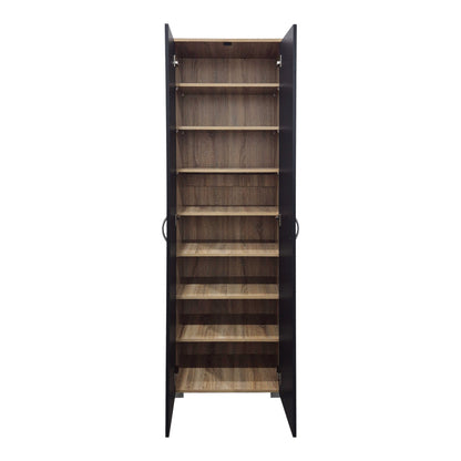 Παπουτσοθήκη-Ντουλάπα Racka Sonoma-Ανθρακί 58x34x186