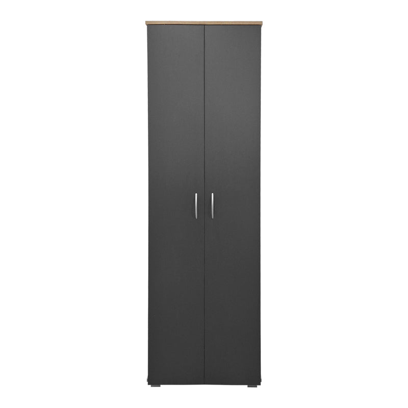Παπουτσοθήκη-Ντουλάπα Racka Sonoma-Ανθρακί 58x34x186