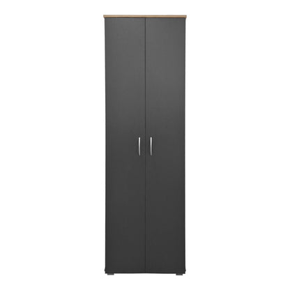 Παπουτσοθήκη-Ντουλάπα Racka Sonoma-Ανθρακί 58x34x186