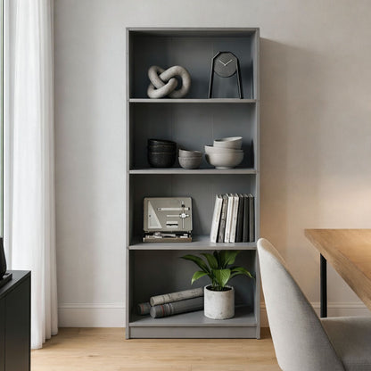 Βιβλιοθήκη Kendy Ανθρακί 60x30x167