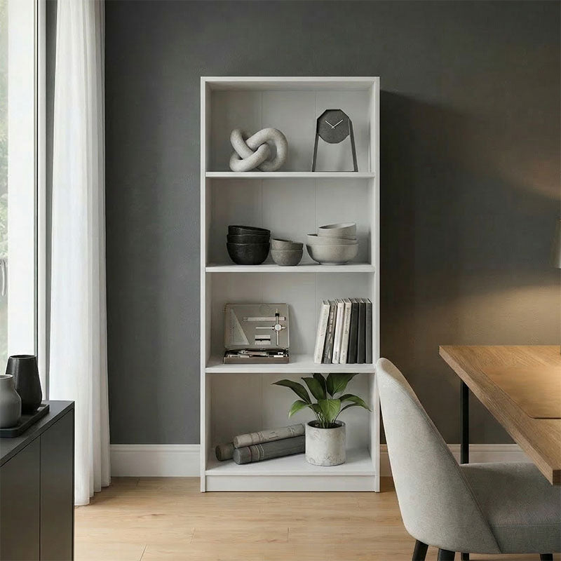 Βιβλιοθήκη Kendy Λευκό 60x30x167