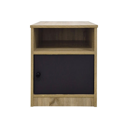 Κομοδίνο Lenea Sonoma-Ανθρακί 40x40x50