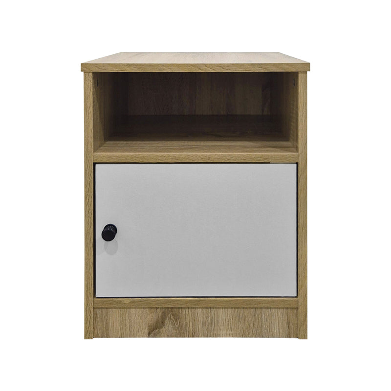 Κομοδίνο Lenea Sonoma-Λευκό 40x40x50