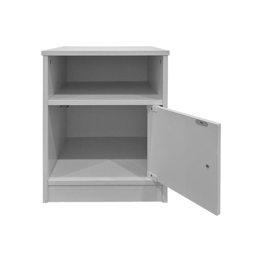 Κομοδίνο Lenea Λευκό 40x40x50