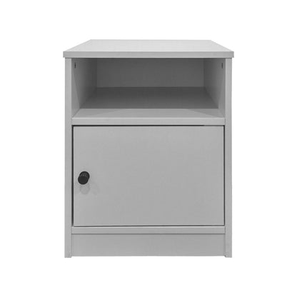 Κομοδίνο Lenea Λευκό 40x40x50
