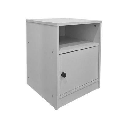 Κομοδίνο Lenea Λευκό 40x40x50