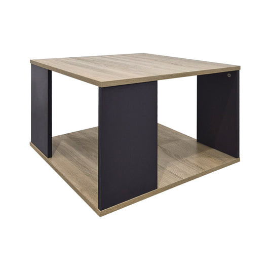 Τραπέζι Σαλονιού Zelegan Sonoma-Ανθρακί 60x60x39