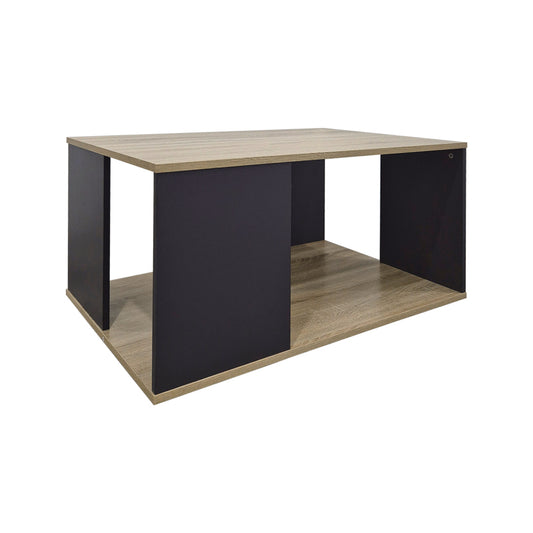 Τραπέζι Σαλονιού Zelegan Sonoma-Ανθρακί 90x90x44.5