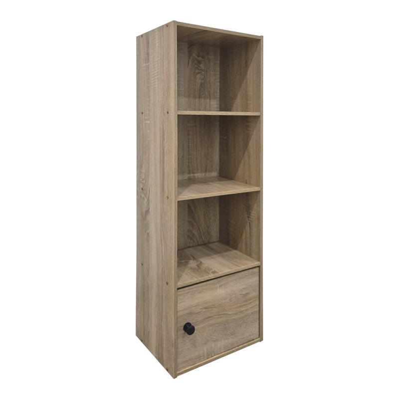 Βιβλιοθήκη-Στήλη Lenobia με Ντουλάπι Sonoma 30.5x24x95