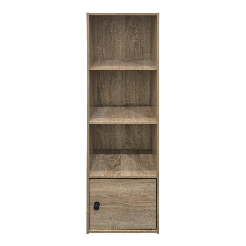 Βιβλιοθήκη-Στήλη Lenobia με Ντουλάπι Sonoma 30.5x24x95