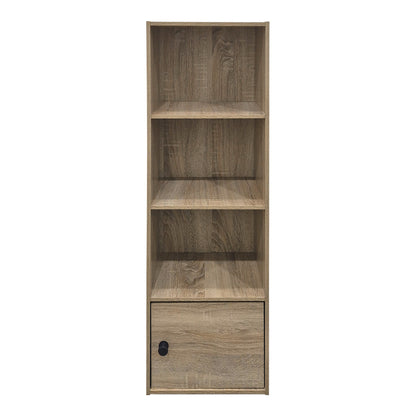 Βιβλιοθήκη-Στήλη Lenobia με Ντουλάπι Sonoma 30.5x24x95