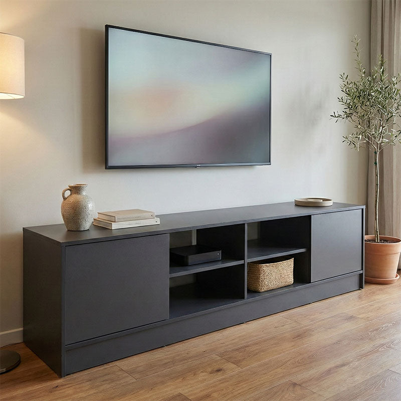 Έπιπλο Τηλεόρασης Tivia Ανθρακί 180x35x41.5