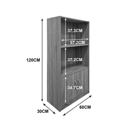 Βιβλιοθήκη Tekaro Ανθρακί 60x30x120