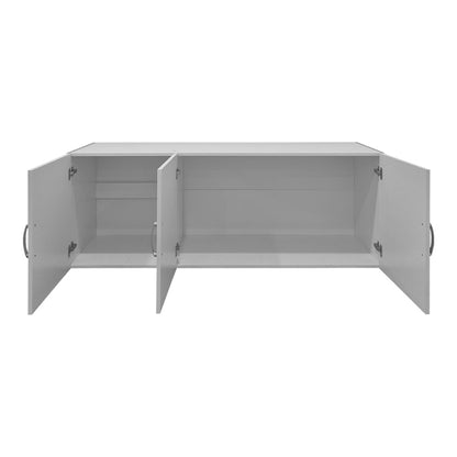 Πατάρι Ντουλάπας Τρίφυλλο Alvia Λευκό 150x51x60